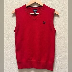 Chaps Red Sweater Vest Youth Boy Size Large (14/16)